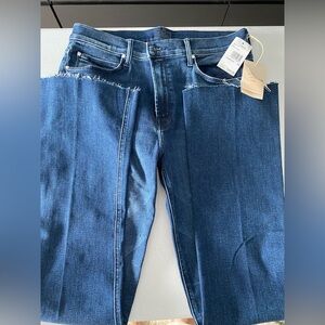 MOTHER NWT Runaway Step Fray denim, size 31
